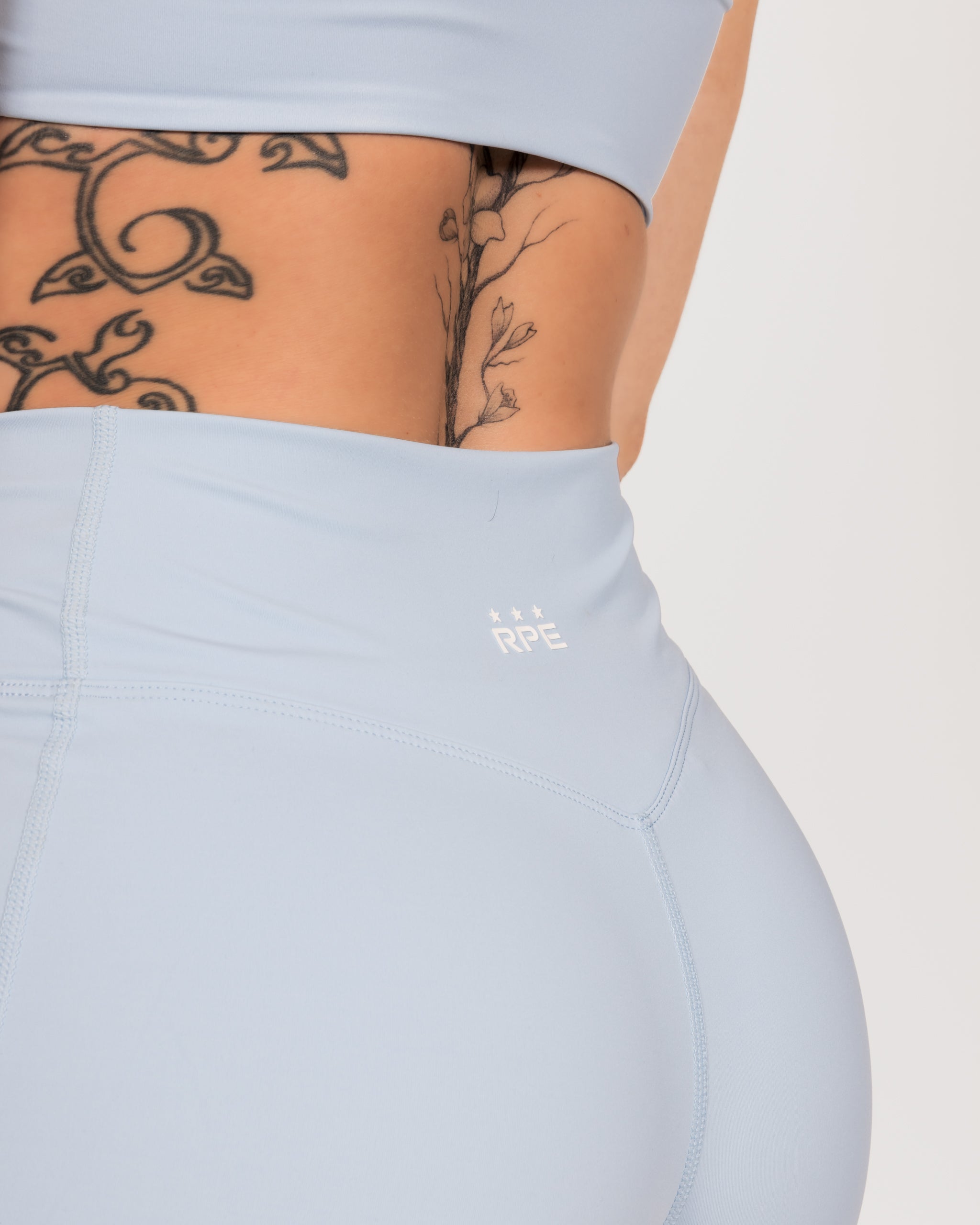 Sculptura baby blue shorts - A sophisticated blend of style and performance .