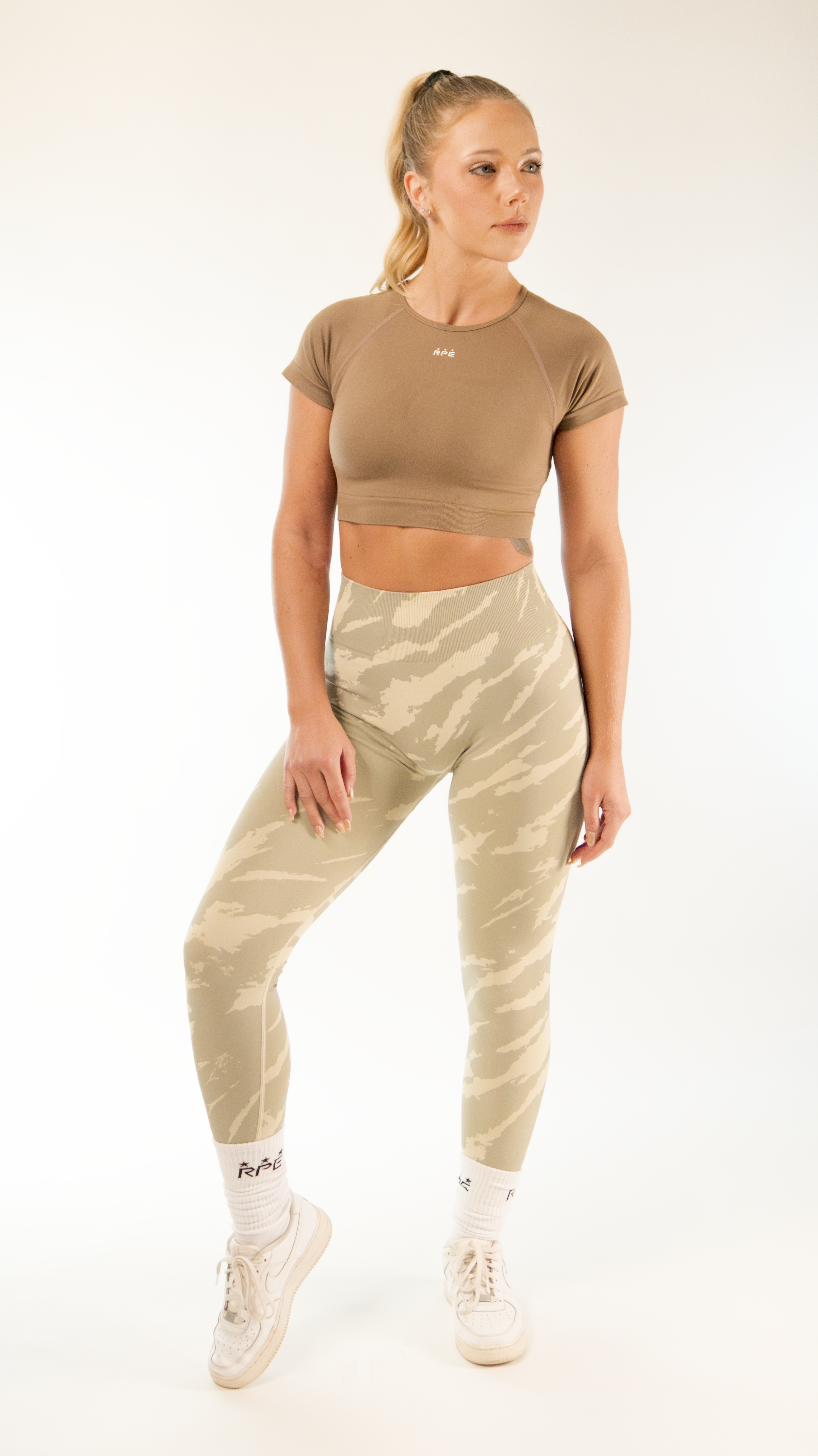 Rebel khaki leggings