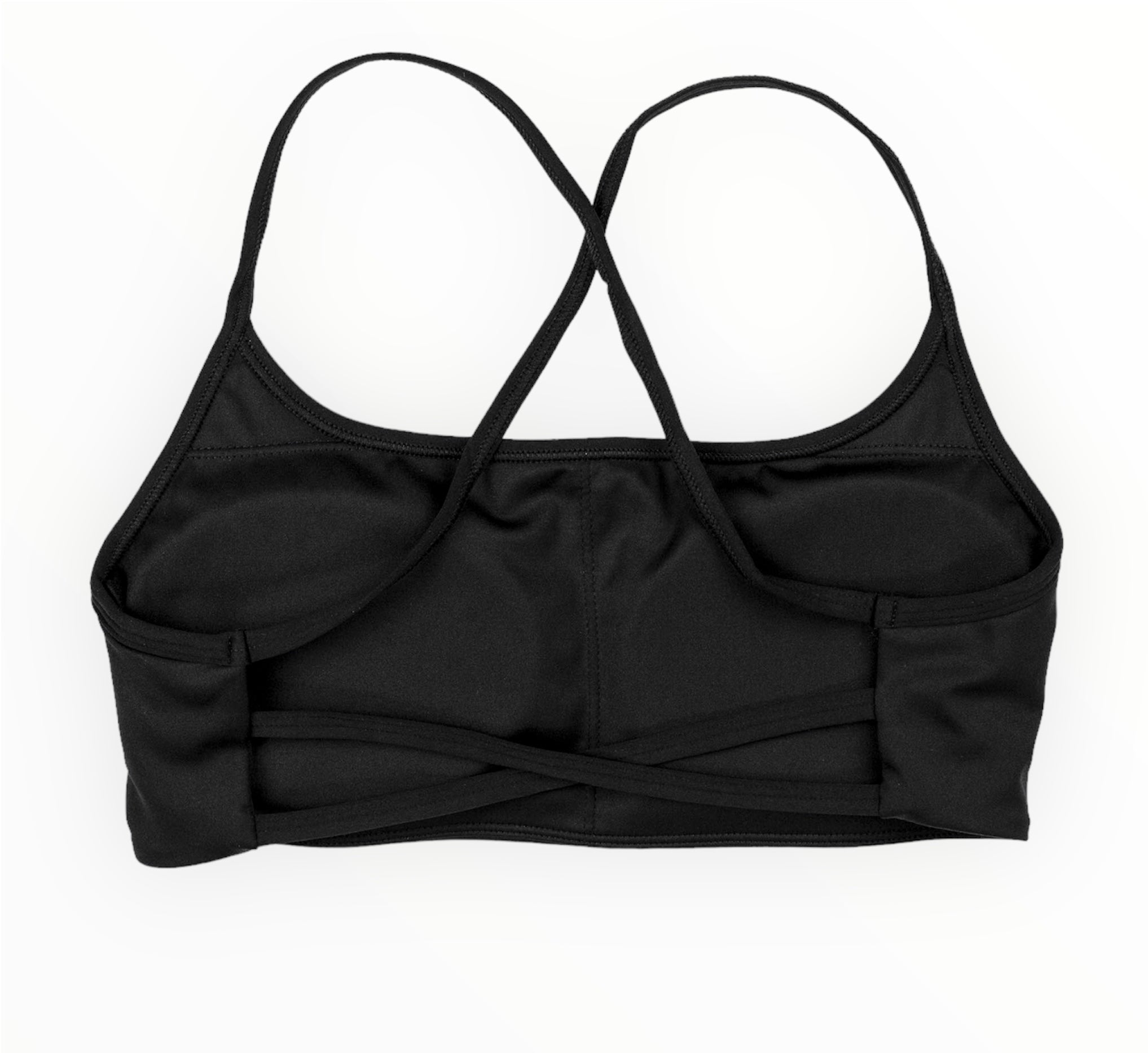 Black strappy bra
